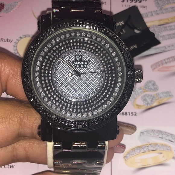 Biggest sale on real diamond men Watch best gift not CZ 1/10 ct real diamonds - Picture 7 of 7